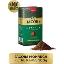 Vestron Jacobs Monarch Öğütülmüş Filtre Kahve 500G| %100 Arabica| Vakumlu Paket