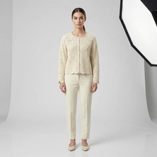 Vita Fortuna Kadın Makrome Dantel Bluz  – Düğmeli Uzun Kollu Şık Kadın Bluz