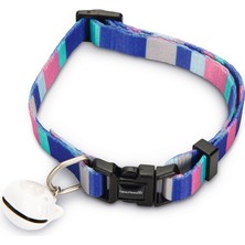 Hnrlishp Beeztees  Boyun Tasması, Zilli, Renkli Çizgili, 20-30CM