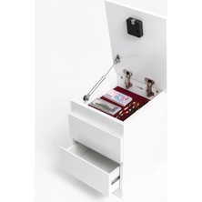 Fumor Nfc Kart Kilitli Gizli Bölmeli Dolap (Montajlı Hazır Gönderilir)