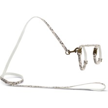 Hnrlishp Beeztees Dbl  Göğüs Tasması ve Gezdirme Kayışı, 130CM, Bej, 27-45CM