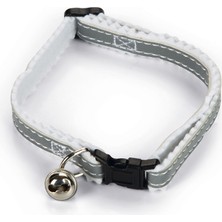 Hnrlishp Beeztees  Boyun Tasması, Fosforlu Gri Beyaz, 24,5-29,5cm