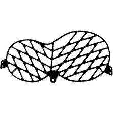 Gp Kompozit Honda CRF250 Rally / CRF300 Rally 2017-2025 Uyumlu Alüminyum Far Koruma Siyah