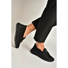 Fox Shoes Y702006904 Siyah Kumaş Bağcıksız Günlük Kadın Ayakkabı