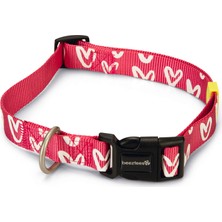 Hnrlishp Beeztees Köpek Tasması, Pembe, 48-70CM, 25MM