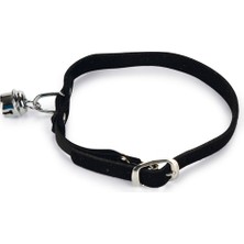 Hnrlishp Beeztees  Boyun Tasması, Süet, Siyah, 24-29CM