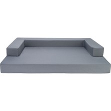 Hnrlishp Pet Comfort Gloria Sofa Orthopedik Su Geçirmez Köpek Yatağı, Gri 90X65X8CM