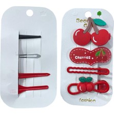 Güzelyüz Avm 4 Adet Yan Toka Set Kiraz Model