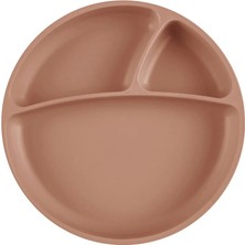 Porsiyon Vakumlu Mama Tabağı Woody Brown (4 Adet)