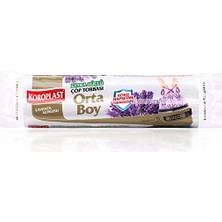 3 Adet Koroplast Çöp Torbası Ekstra Dayanıklı Lavanta Büzgülü Orta Boy 15'li