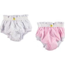 HelloBaby 2'li Alıştırma Külodu Pembe Beyaz