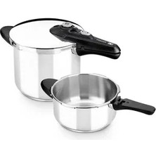 Matmel Düdüklü Tencere - Gri - 7 Lt + 4 Lt