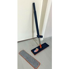 Özbience Kendinden Sıkmalı Mikrofiber Mop Seti, Yedek Bez Hediyeli