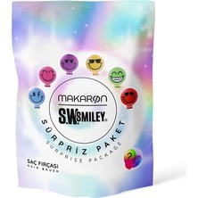 Proco Beauty Makaron Saç Fırçası Smiley Sürpriz Paket (4 Adet)