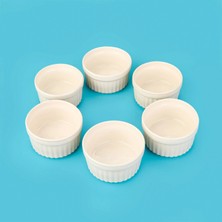 Matmel 6'lı Suffle Kabı - Beyaz - 10 cm