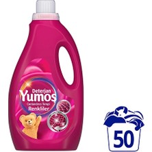 2 Adet Yumoş Sıvı Deterjan Renkliler 50 Yıkama 2500 ml