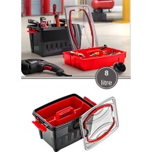 Flora Çok Amaçlı Takım Çantası 8 Lt, Çıkarılabilir Iç Hazneli Tamir Alet Çekiç Çivi Vida Malzeme Kutusu