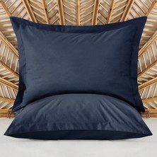 Matmel Soft Oxford 2'li Yastık Kılıfı - Lacivert - 50X70 cm