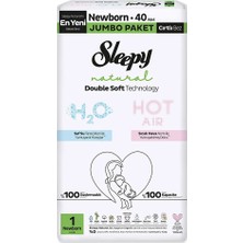 Sleepy Double Soft Natural 1 Beden 40 Adet (3 Adet)