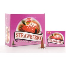 Strawberry Aromalı Konik Tütsü