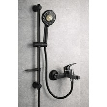 Sardıcı Siyah Sürgülü Siyah Banyo Bataryası