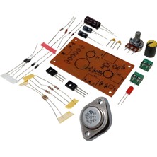 Devre Dünyası 2N3055 ile Dc 0-24V 1A Ayarlı Güç Kaynağı Kendin Yap Hobi Devresi Dıy Lehimleme Kiti - Demonte(Montesiz)