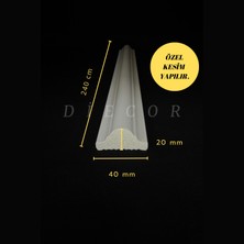 Diecor Dekoratif Boyanabilir  Polistren 1 Adet 4 cm  Duvar Çıtası