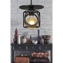 Allians Şık Siyah Tekli Avize, Modern ve Zarif Aydınlatma Seçeneği