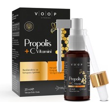 Voop Propolis + C Vitamini Sprey - Damla 20 ml 3 Adet