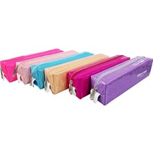 2 Adet Kalem Çantası Br Simli Kalp Desenli Asorti BD-KCS035