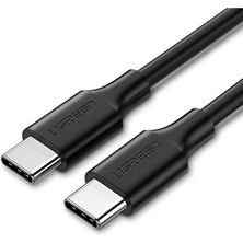 2 Adet Ugreen Usb-C 60W 3A Qc Pd Hızlı Şarj Kablosu 1 Metre Siyah 50997