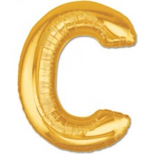 Altın Sarısı Folyo C Harfi Balon 1 Metre