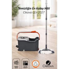 Özbience Pratik Pedallı Mop Temizlik Seti, Tekerlekli Kova ve Çelik Sepet