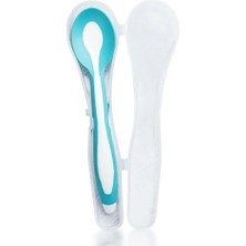 Wee Baby Taşıma Kutulu Mamakaşığı Yumuşak Uçlu Mavi