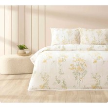 Taç Yeni Sezon Pamuklu Tek Kişilik Pike Takımı Avielle Sarı