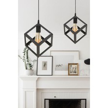 Allians Beyaz 24 cm Modern Avize Çift Set, Salon, Mutfak, Kafe, Dekoratif Aydınlatma