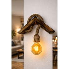 Allians Rustik Tarz Halatlı Duvar Aplikası, Evlere Şık Dokunuş