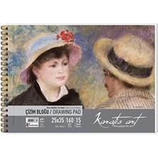 3 Adet Karatis Art 160GR 25*35 15 Yp. Spiralli Çizim Blok