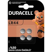 4 Adet Duracell Pil LR44 4 Lü