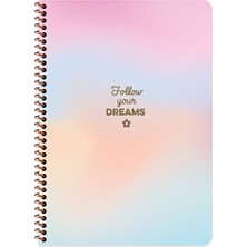 4 Adet Keskin A4 80 Yp.çiz. Karton Kp.spr.peritozu Defter