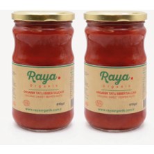 Raya Organik Organik Tatlı Biber Salçası 2'li Set (610 gr * 2)