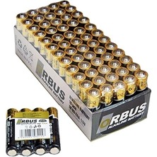 3 Adet Orbus Alkalin Pil Aaa 4'lü LR03