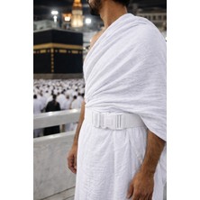 SHR Tasarım Hac ve Umre Için Ihram Kemeri – Ayarlanabilir Plastik Tokalı Ihram Sabitleme Kemeri