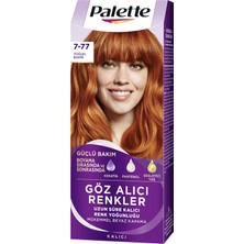 Palette Göz Alıcı Renkler 7-77 Yoğun Bakır Saç Boyası 110 ml 4 Adet