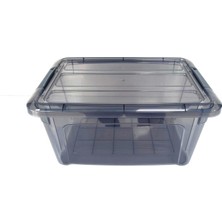 Evmoni Kilitli Saklama Kabı 14 x 29 x 19 cm 5.7 Litre 2 Adet