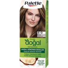 Palette Kalıcı Doğal Renkler 6-0 Koyu Kumral Saç Boyası 110 ml 2 Adet