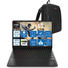 Hp Omen Gaming Amd Ryzen™ Aı 7 350 128GB Ddr5 256GB SSD 16" Inch 8GB/RTX5060 2k (1920 x 1200),144 Hz, IPS 300NIT Mikro Kenarlı Yansımasız WIN11HOME Gaming Bilgisayar C12CSEAH36+ZETTAÇANTA