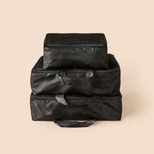 Simple Living 3'lü Valiz Içi Organizer Set - Siyah