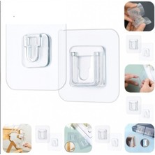 Geçmeli Klips Eşya Sabitleme Askısı 6lı Set