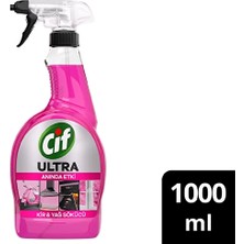 4 Adet Cif Sprey Ultra Anında Etki Sakura Kir ve Yağ Çözücü 1000 ml